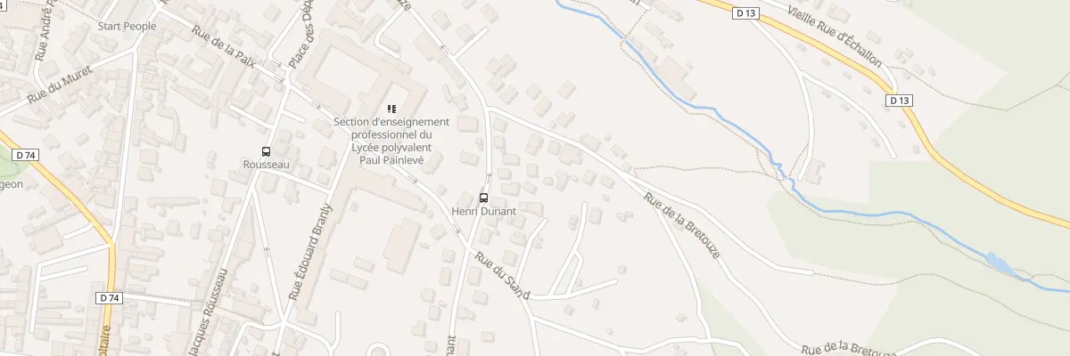 Plan du 9B Rue Henri Dunant à Oyonnax