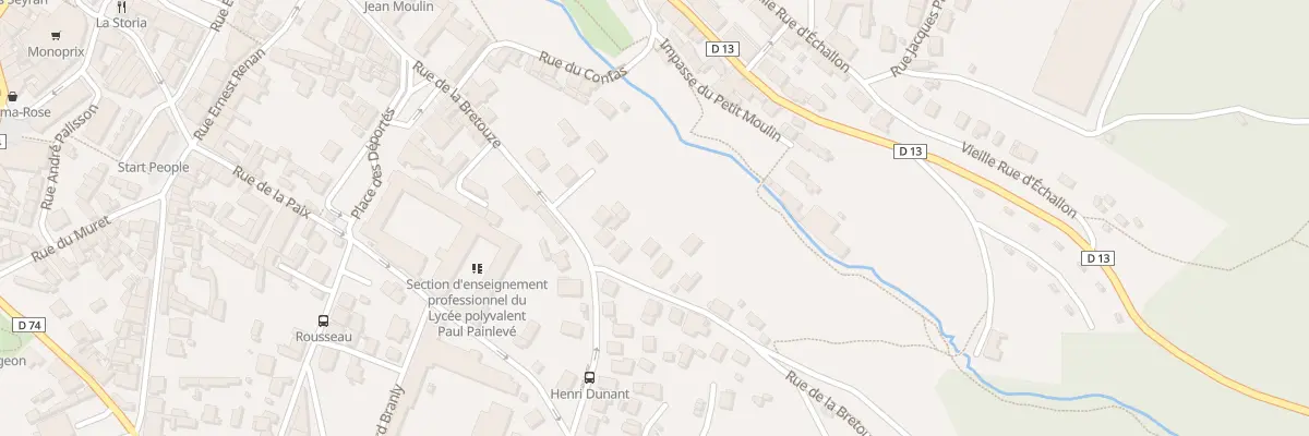 Plan du 15 Rue de la Bretouze à Oyonnax