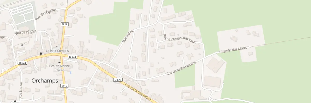 Plan du 6B Rue du Revers de Vaux à Orchamps