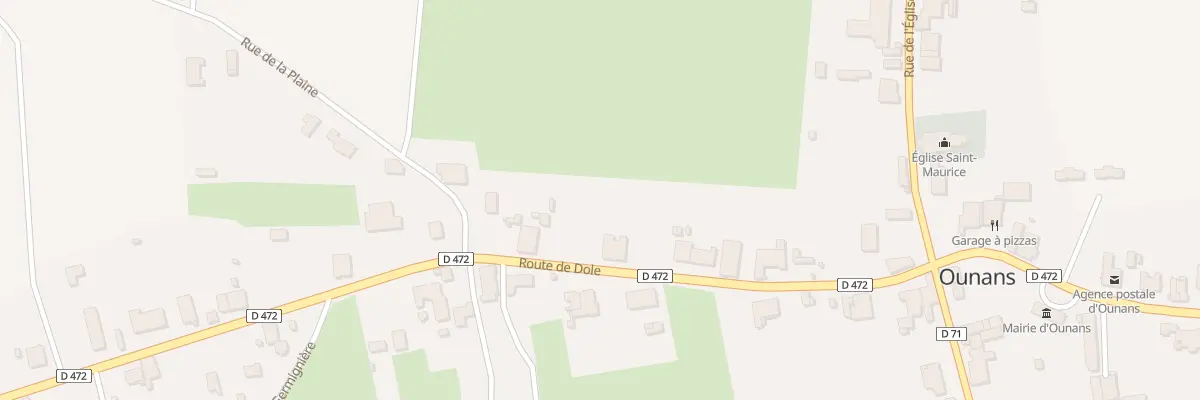 Plan du 10 Rte de Dole à Ounans