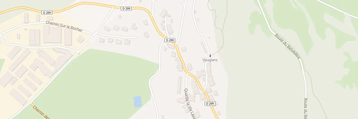 Plan du 8 Rte de la Vallée à Lect