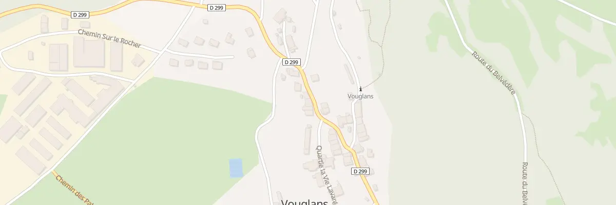Plan du 10 Rte de la Vallée à Lect