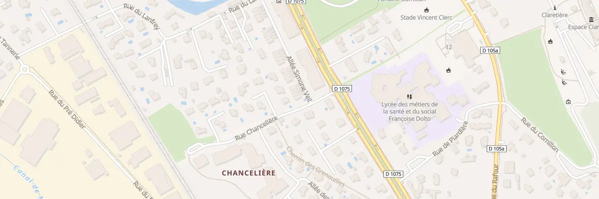 Plan du 2X All Simone Veil à Fontanil-Cornillon