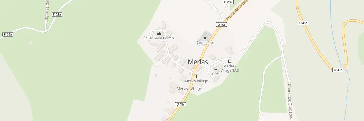 Plan du 34 Rue de l’Église de Merlas à Merlas