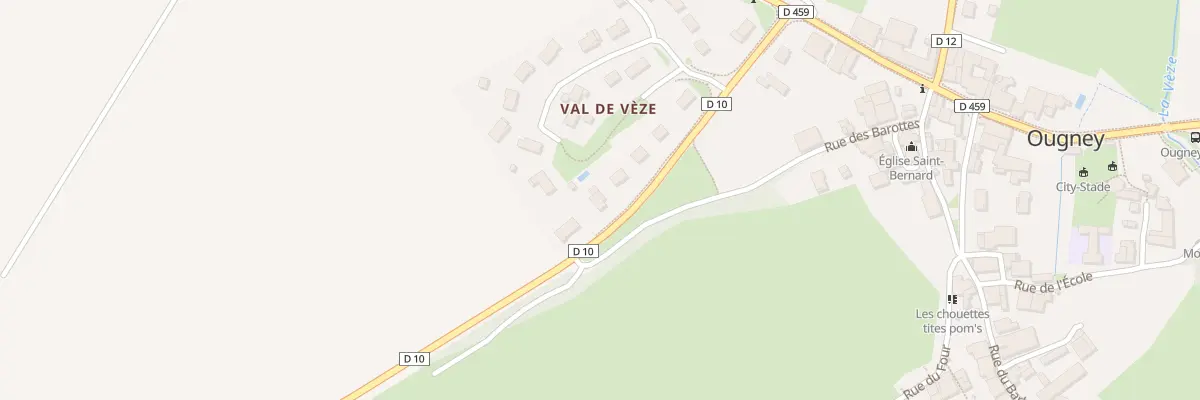Plan du 1 Val de Veze à Ougney