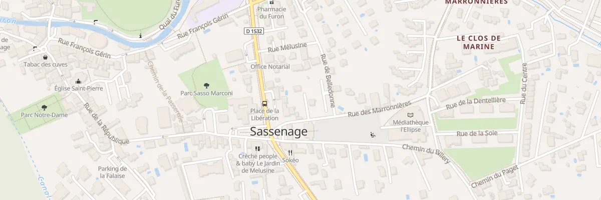 Plan du 1 Che des Marronnières à Sassenage