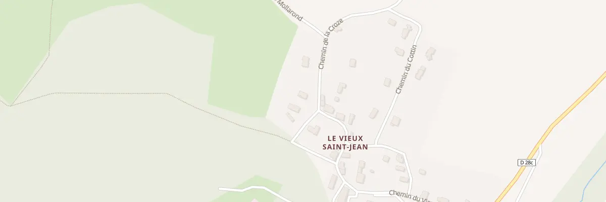 Plan du 1134 Che de la Croze à Saint-Jean-d’Avelanne