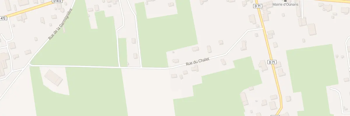 Plan du 10 Rue du Chalet à Ounans