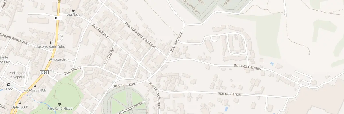 Plan du 1 Rue des Carmes à Oyonnax