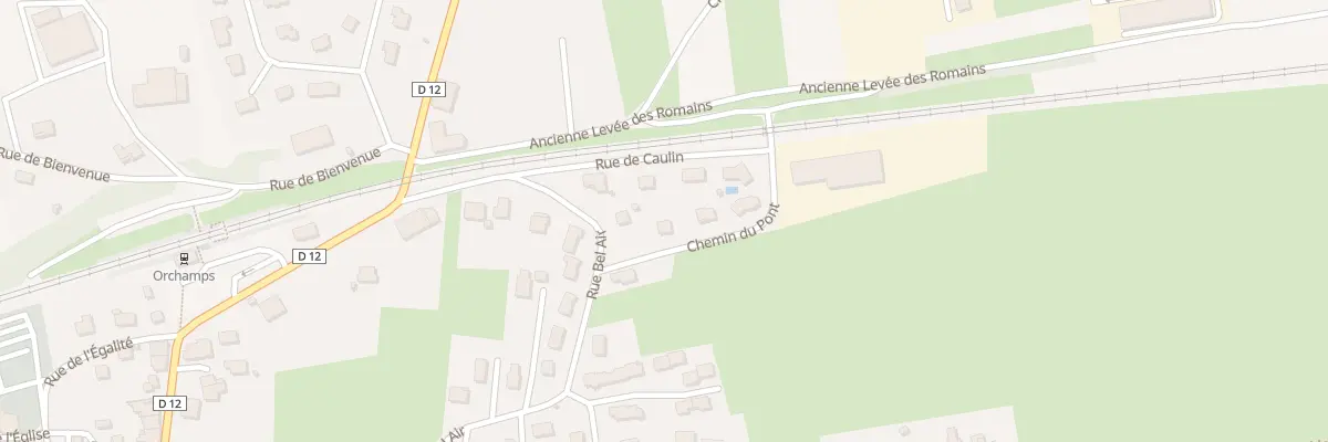 Plan du 1 Che du Pont à Orchamps