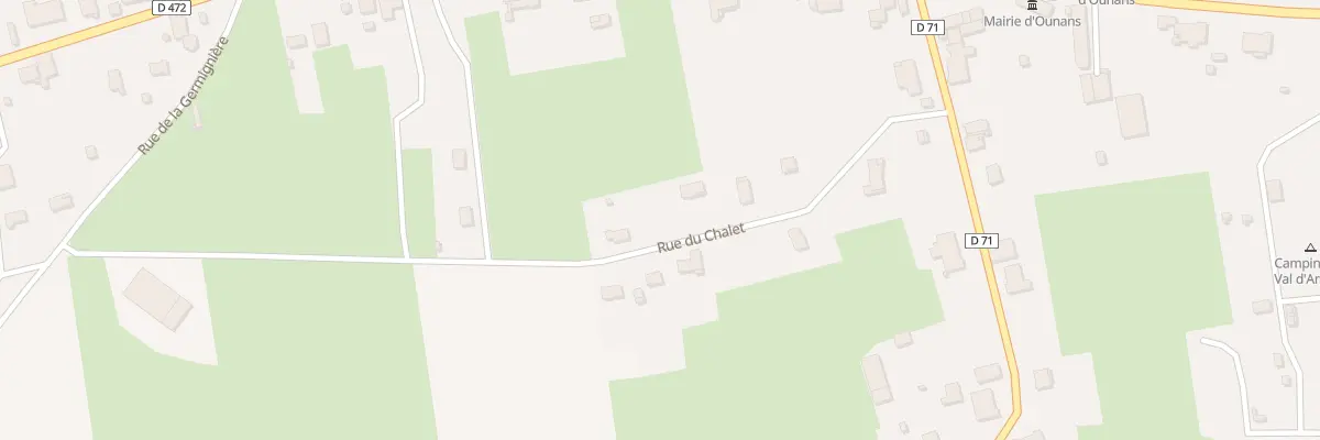 Plan du 8 Rue du Chalet à Ounans