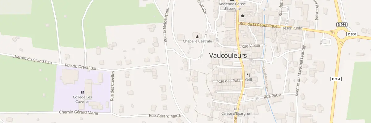 Plan du 2 Imp Henri Bataille à Vaucouleurs