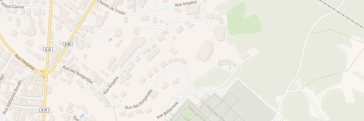 Plan du 36E Rue des Burgondes à Oyonnax