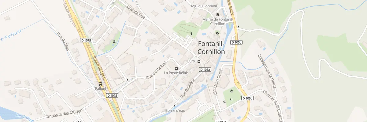 Plan du 2 Rue du Palluel à Fontanil-Cornillon
