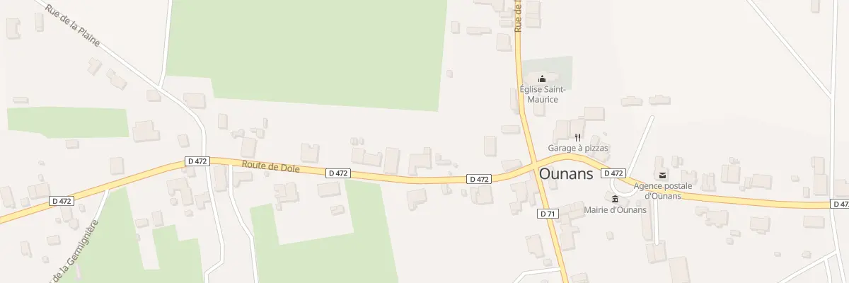 Plan du 2 Rte de Dole à Ounans