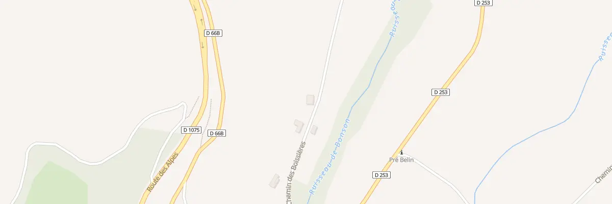 Plan du 5000 Aux Boissieres à Saint-Maurice-en-Trièves