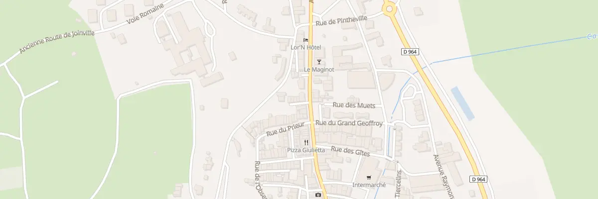 Plan du 2 Rue des Tours à Vaucouleurs