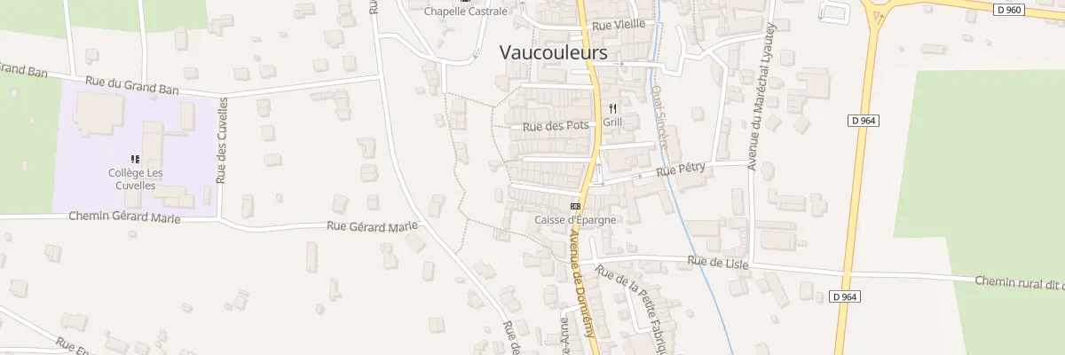 Plan du 13 Rue du Paradis à Vaucouleurs