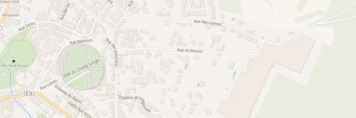 Plan du 18 Rue du Renom à Oyonnax