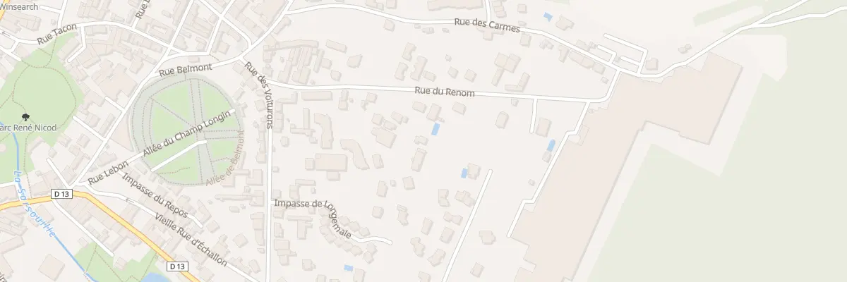 Plan du 22 Rue du Renom à Oyonnax