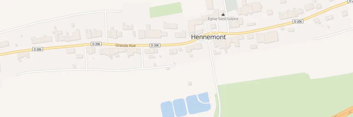 Plan du 34 Gr Grande Rue à Hennemont