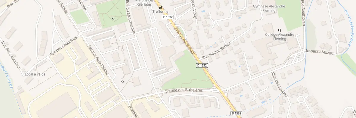Plan du 17 Av de Romans à Sassenage