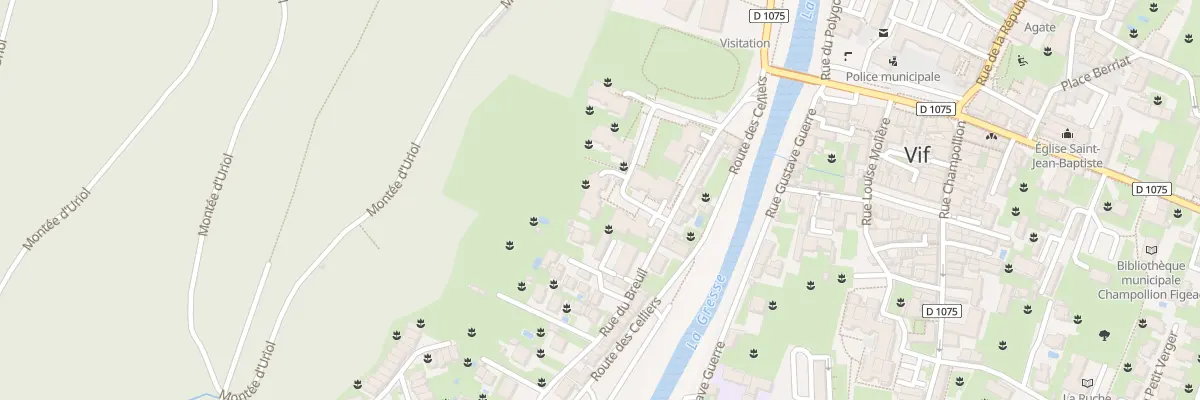 Plan du 3 Rue du Monastere à Vif