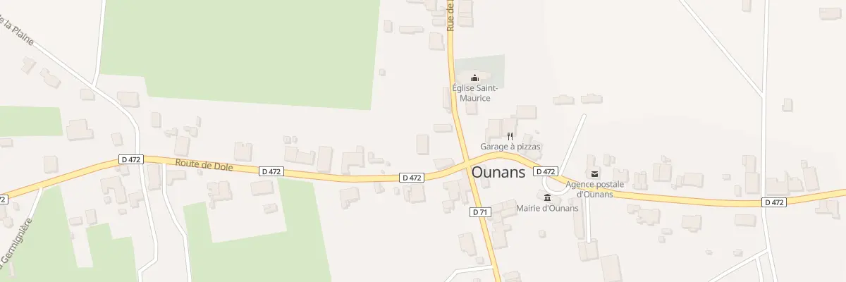 Plan du 1 Rue de l’Eglise à Ounans