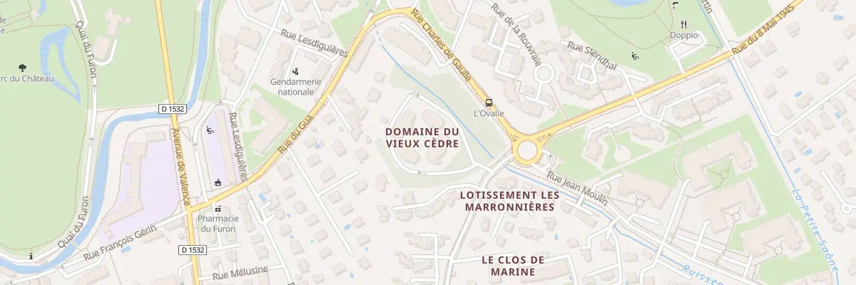 Plan du 6 All du Vieux Cèdre à Sassenage
