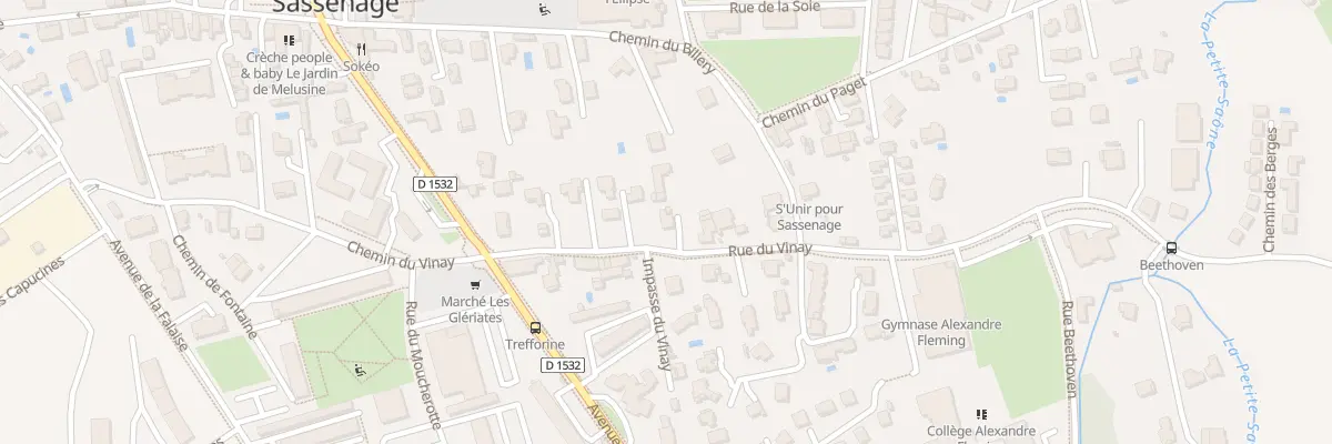 Plan du 32 Rue du Vinay à Sassenage