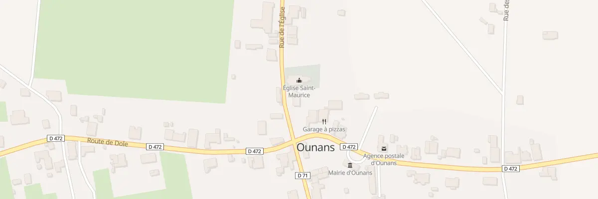 Plan du 2 Rue de l’Eglise à Ounans
