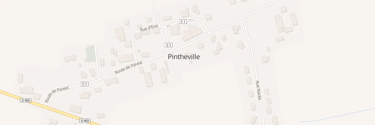 Plan du 14 Rte de Pareid à Pintheville