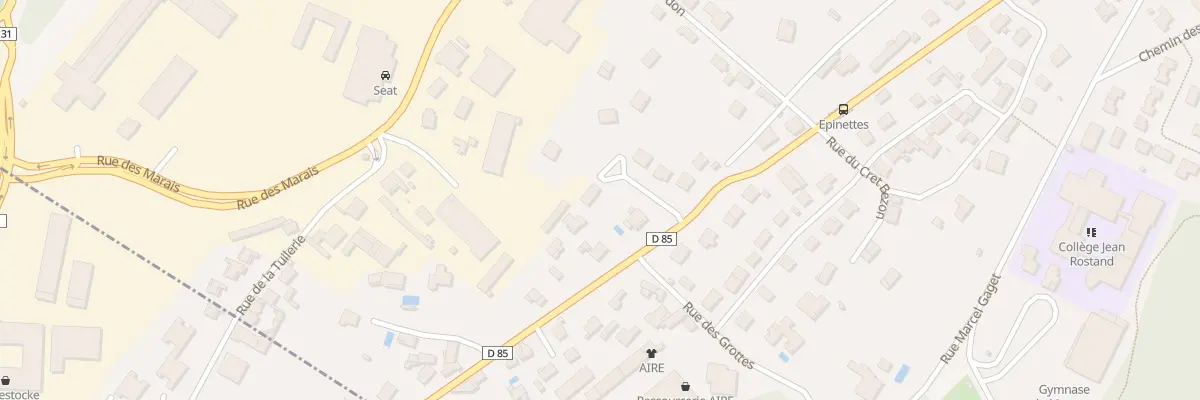 Plan du 3 Rue Neuve à Arbent