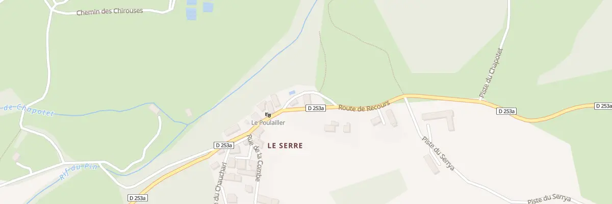 Plan du 9545 Le Serre des Bayles à Monestier-du-Percy