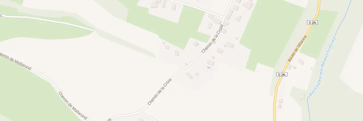Plan du 708 Che de la Croze à Saint-Jean-d’Avelanne