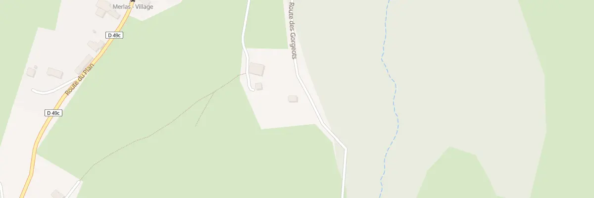 Plan du 640 Rte des Gorgeots à Merlas
