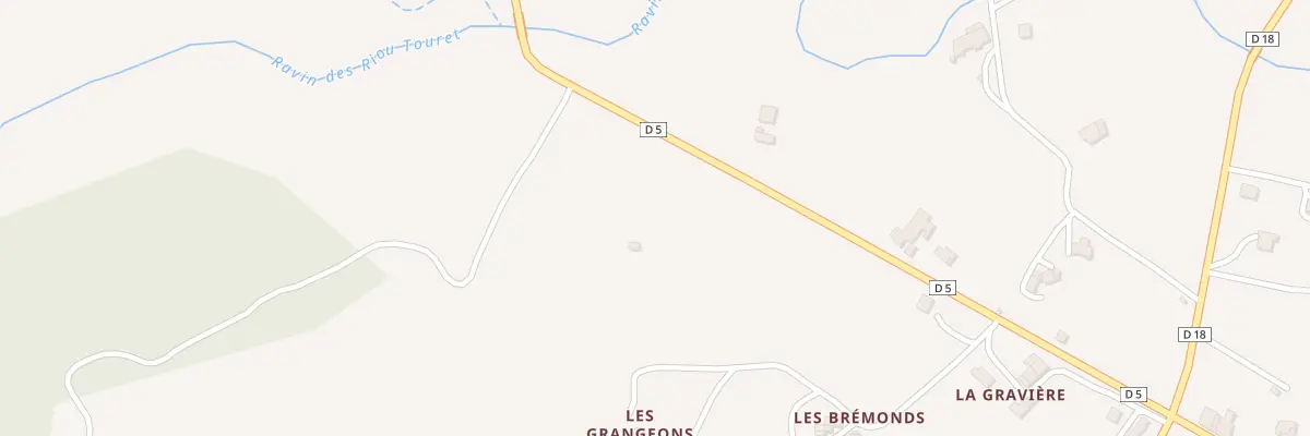 Plan du 7095 Les Bremonds à Revest-des-Brousses