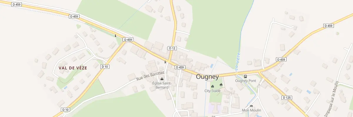Plan du 14 Grande Rue à Ougney