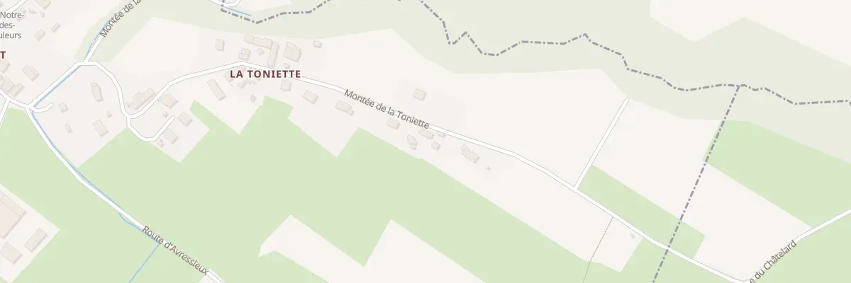 Plan du 540 Mte de la Toniette à Belmont-Tramonet