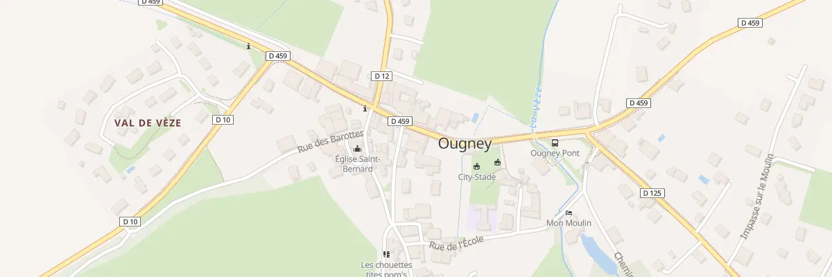 Plan du 1 Rue du Barboux à Ougney
