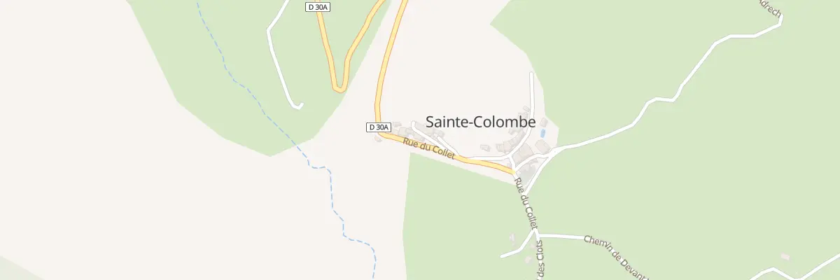 Plan du 67 Rue du Collet à Sainte-Colombe