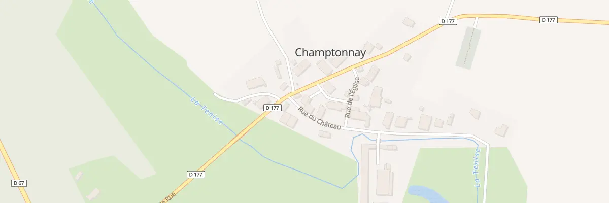 Plan du 2 Pl Emile Bardouillet à Champtonnay
