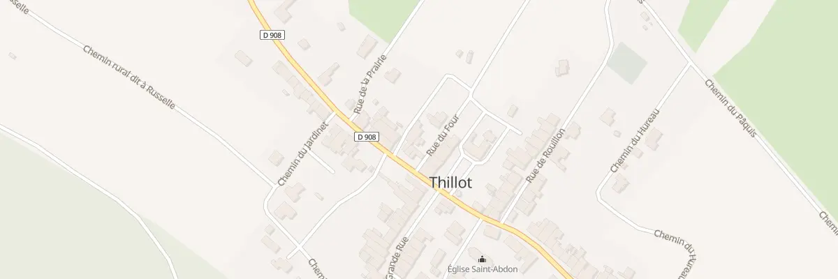 Plan du 24 Rte des Côtes à Thillot