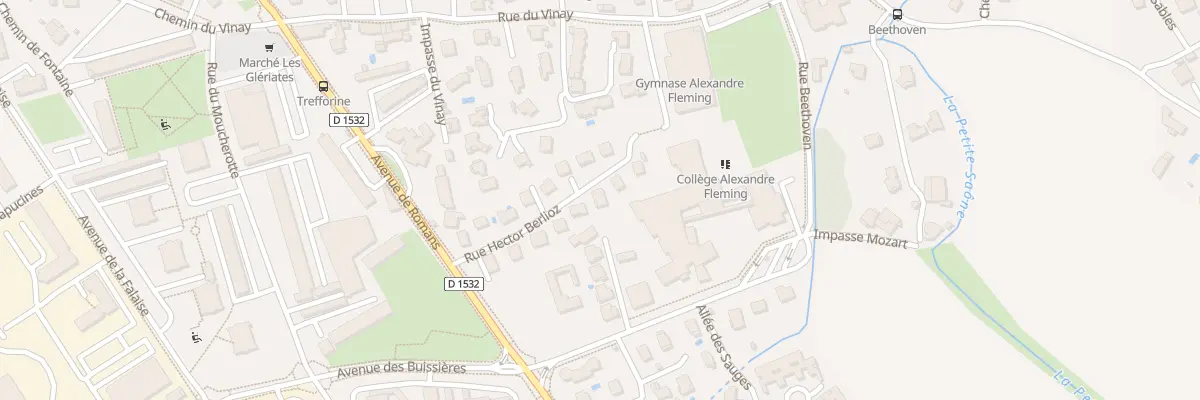 Plan du 5 Rue Hector Berlioz à Sassenage