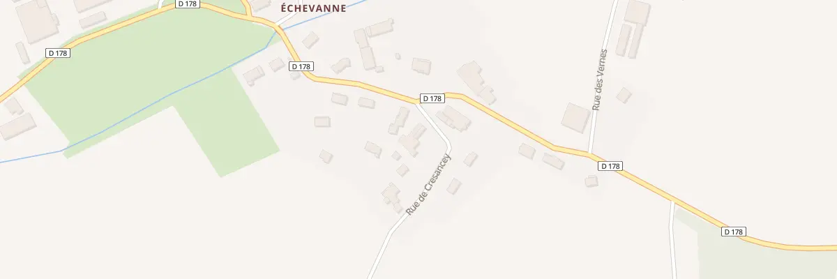 Plan du 1 Rue du Chateau Echevanne à Velesmes-Échevanne