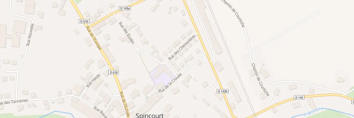 Plan du 2 Rue des Chenevières à Spincourt