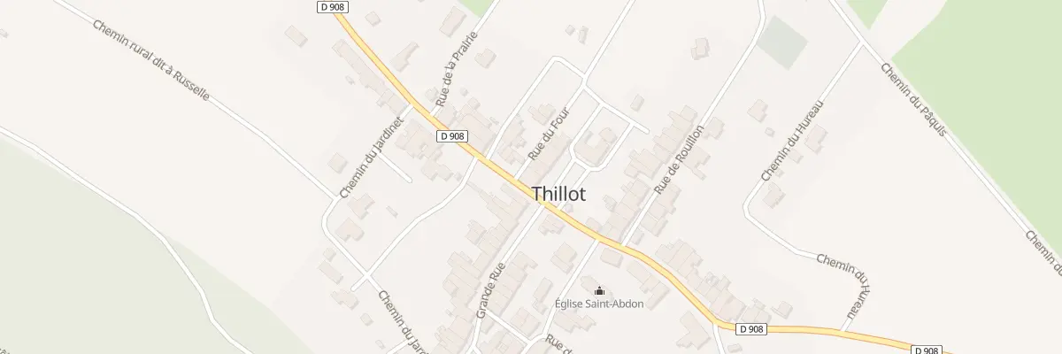 Plan du 1 Pl de la Mairie à Thillot