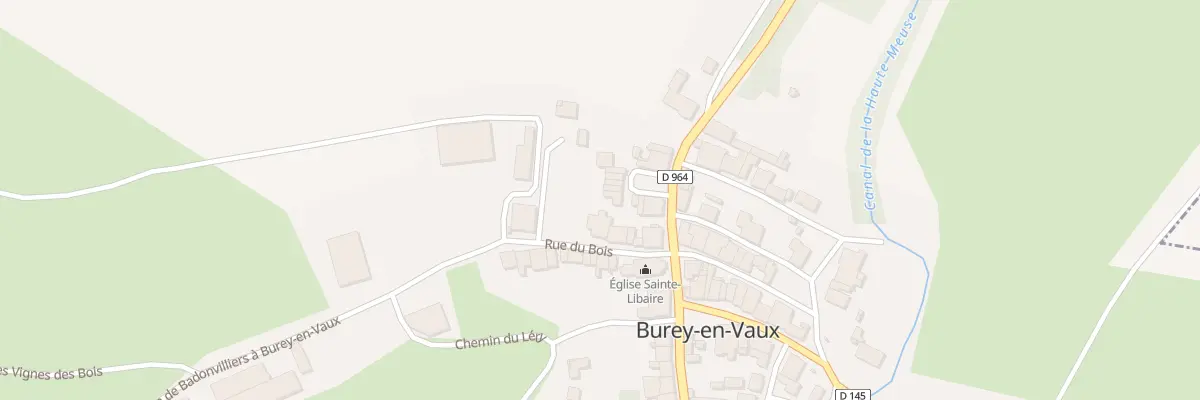 Plan du 1 Rue du Cul de Sac à Burey-en-Vaux