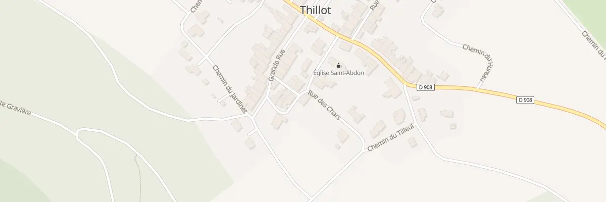 Plan du 5 Rue de l’Eglise à Thillot