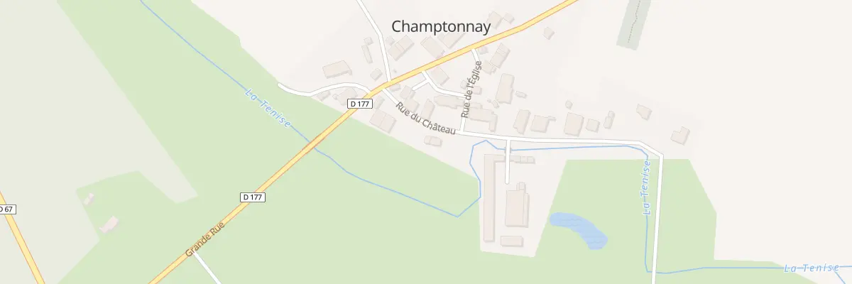 Plan du 6 Rue du Château à Champtonnay